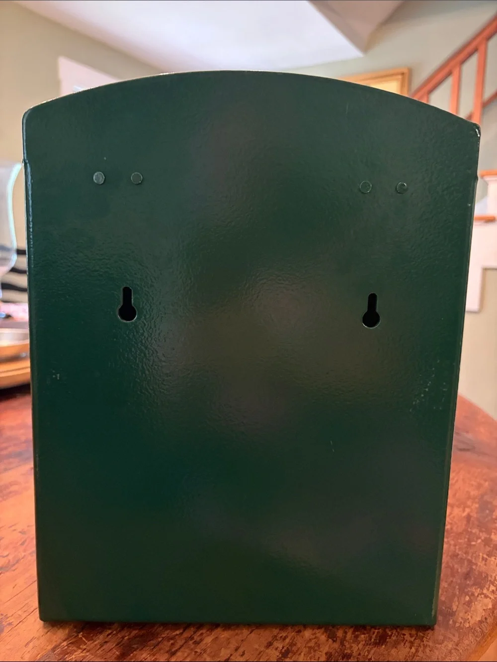 Magnolia Hearth & Hand  Hunter Green 'Letters to Santa' Mailbox heavy metal